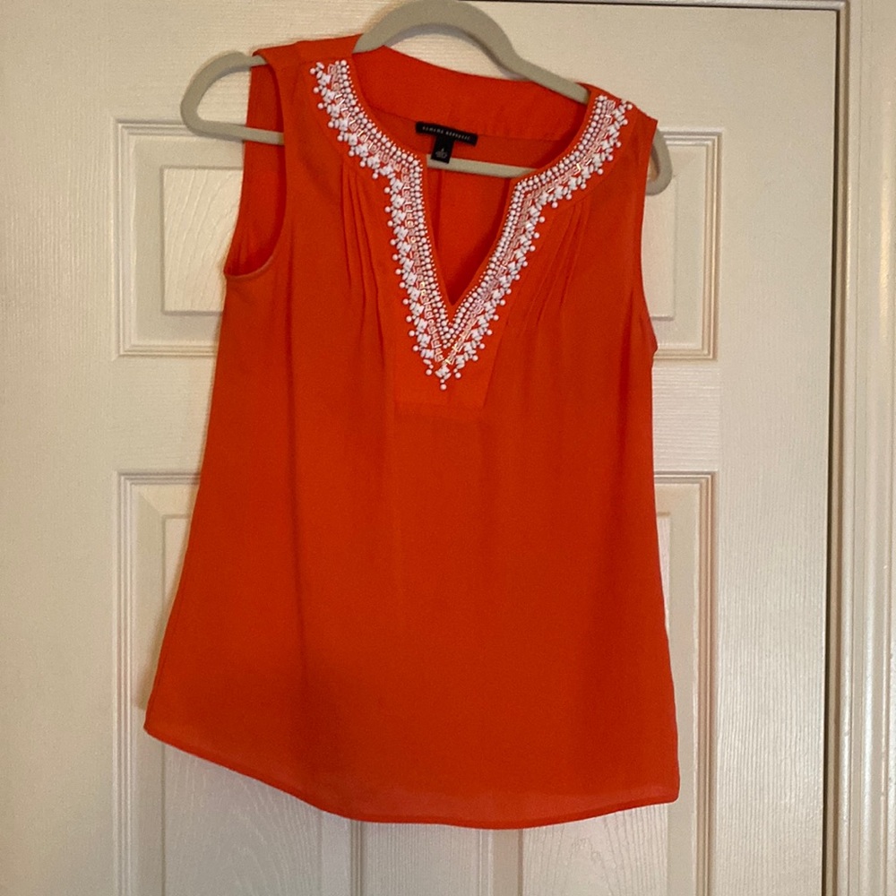Silky Coral Blouse size 4